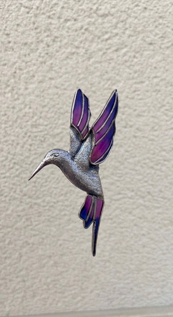 Colibrí Repujado con Esmaltes